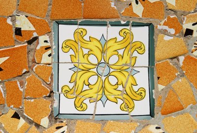 Ceramic Tile, 1900-14 by Antonio Gaudi